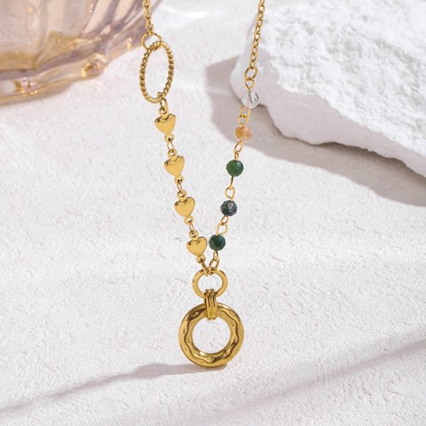 bcc7a213-75f9-47e5-9765-e78ad5a00644.jpg Light Luxury High-grade Beaded Stitching Stainless Steel Gold Women's Necklace
