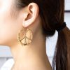 New Exaggerated Retro Geometric Circle Earrings Women