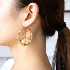 New Exaggerated Retro Geometric Circle Earrings Women