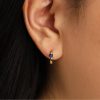 Twelve Birthday Stone Earrings Claw Set