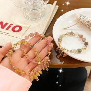 New Chinese Style Artistic Retro Super Fairy Crystal Tassel Bracelet