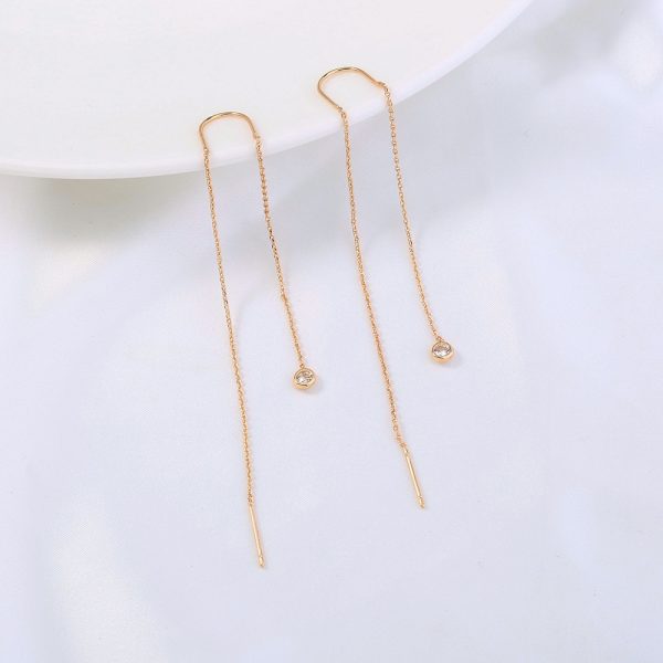 bd226bbc-e7b5-4941-bf5a-528dfa32dc0a.jpg Gold Long Fringed Star Copper Circle Micro-set Zircon Earrings