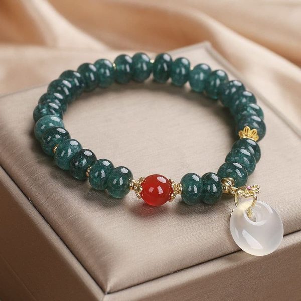 Natural Stone Blue Water Jade Bracelet