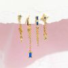 Five-piece Set Of Temperament High-end Chain Star Element Earrings