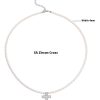 Men's Hip-hop Retro Black Agate Lock Pearl Necklace
