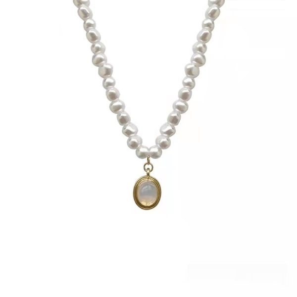 French Court Vintage Pearl Necklace Temperament Wild