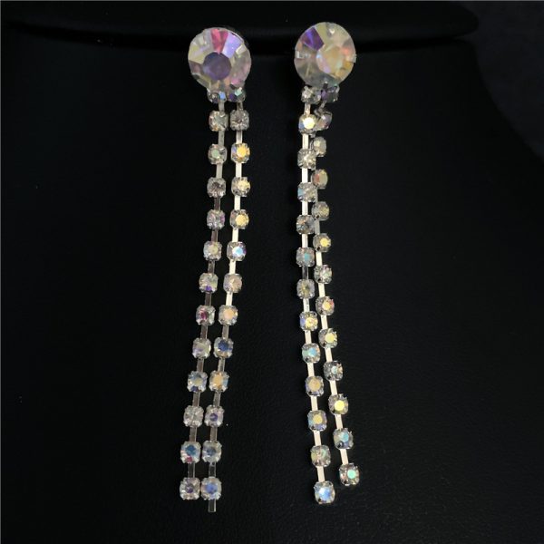 Bridal Ornament Set Wholesale Handmade Fashion Tassel Claw Chain Necklace Earrings Photography Jewelry Set