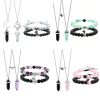 Fashion Jewelry Natural Stone Couple Love Magnet Suction Bracelet Necklace