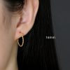 More Sizes Circle Polka Dot S925 Sterling Silver Ear Clip