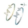 Natural Shell Asymmetric Butterfly Bracelet Sweet And Cool Temperament