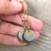 Bohemian Retro Ethnic Style Distressed Bronze Circle Multi-layer Metal Alloy Earrings