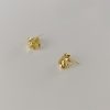 Women's Metal Three-layer Small Circle Ear Studs