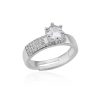 Female Creative Double-layer Cross Frame Ring
