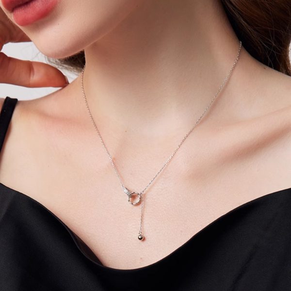 be664115-a050-463f-9438-93350775da7e.jpg Women's Simple 999 Sterling Silver Double Ring Necklace