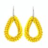 Drop-shaped Glass Crystal Earrings