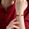 Gold Pure Gold Pi Xiu Bracelet Female Cinnabar