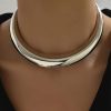 Exaggerated Personalized Geometric Wave Design Collar High-grade Versatile Necklace