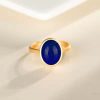 Ancient Law Gold Ring Gilding Gold Ring Red Agate