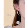 Silver Needle Big Circle Simple Bracelet Earrings High Sense