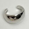 Niche Wide Metal Curved Glossy Bracelet Light Luxury High Sense