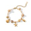 Stainless Steel Conch Starfish Shell Bracelet For Women