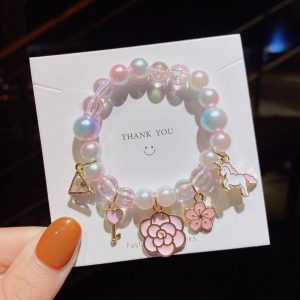 Pearl Cartoon Bracelet Cute Gradient Color