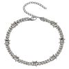Cuban Link Chain Men Punk Knotted Bracelet Necklace