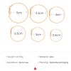 Fashion Large Medium And Small Suit Circle Earrings