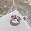 Rose Gold Zircon Color-retaining Electroplated Ring