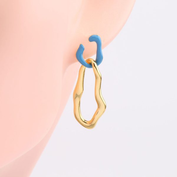 Sterling Silver Asymmetric Drop Earrings