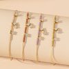 Zircon Small Titanium Steel Anklet Women