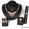 Fashion Diamond Four-piece Set Alloy Jewelry
