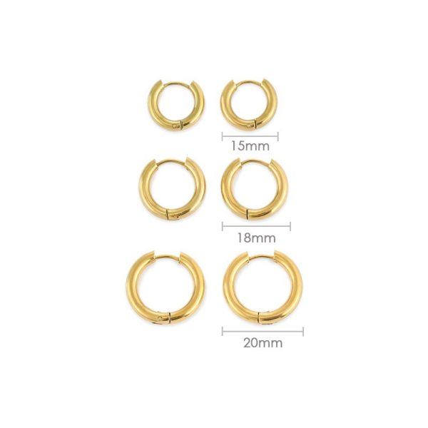 Classic Round Hoops Earrings