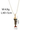 Necklace Female Fishtail Colorful Light Luxury Temperament All-match