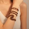 Geometry Pattern Twisted Open-ended Bracelet