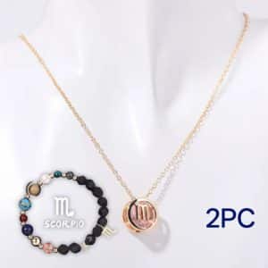 Natural Stone Beaded Necklace Set