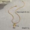 Coconut Fishtail Pendant Stainless Steel Necklace