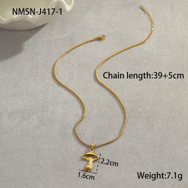Coconut Fishtail Pendant Stainless Steel Necklace