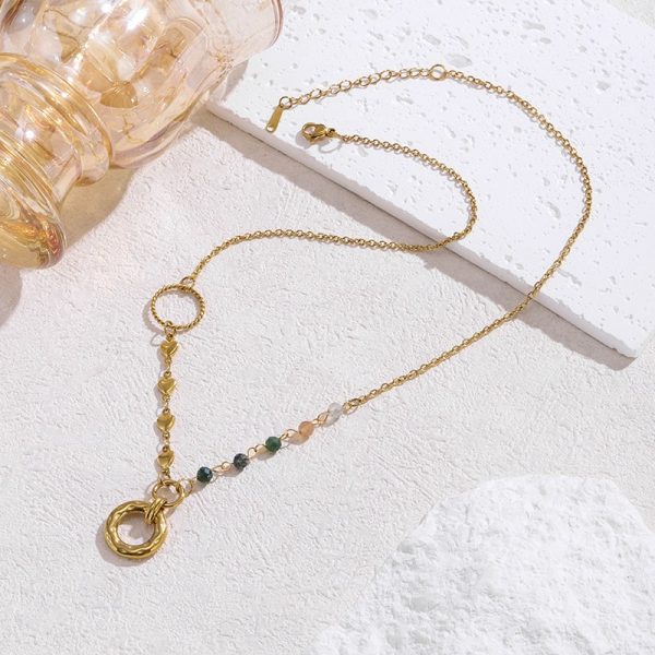 c0dd4b4e-47ed-412d-be3e-8f955d221ef5.jpg Light Luxury High-grade Beaded Stitching Stainless Steel Gold Women's Necklace