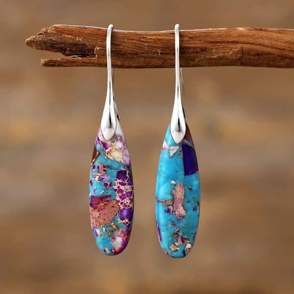 Bohemian Emperor Stone Drop Earrings