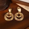Retro Exaggerated Multi-circle Winding Personality Fashion Titanium Steel Earrings