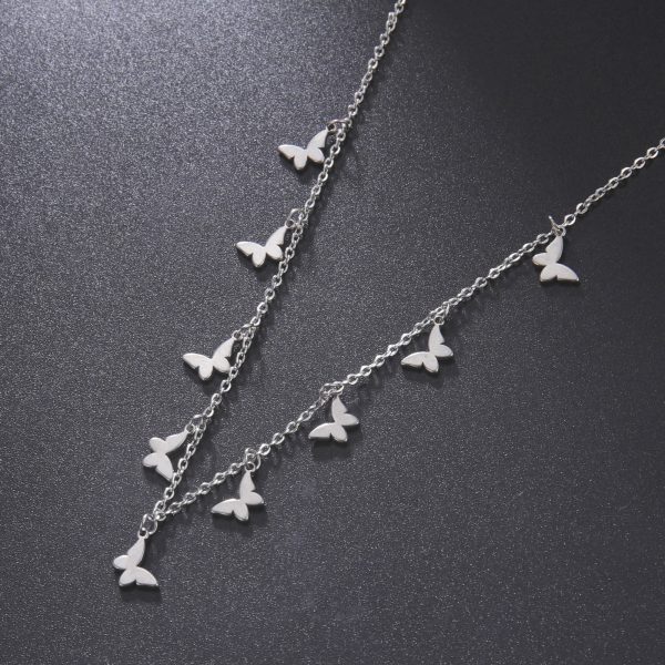 c17060c7-acfa-4b7c-8e94-f4f2d2fc98d5.jpg Cut Glossy Butterfly Pendant Clavicle Chain Stainless Steel Necklace