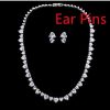Headwear Set Two-Piece Accessories Necklace Earrings Zircon Jewelry