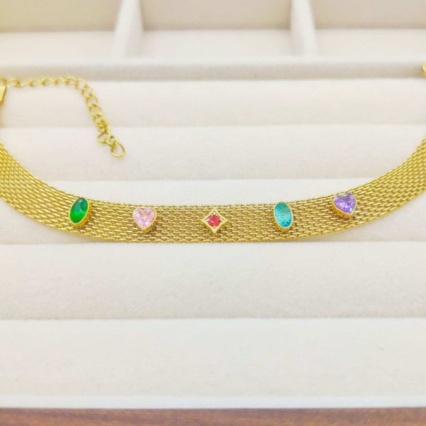 Gold-plated Korean Fashion Woven Bracelet