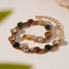 French Retro Colorful Elegant Jewelry For Women
