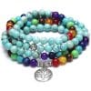 Amazon Stone Tiger Eye Stone Bracelet Necklace 108 Buddha Beads Lotus Bracelet