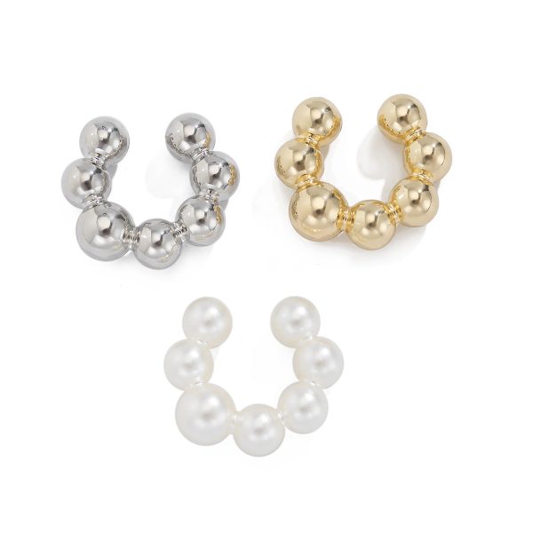 Fashion No Pierced Pearl 3-piece Set