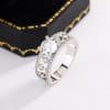 Dewdrop Hollow-out Anti-moissanite Ring High-grade Special Interest Light Luxury