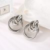 Fashion Exaggerated Circle Stud Earrings Punk
