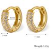 Amy Chunky Paved Hoops Earrings